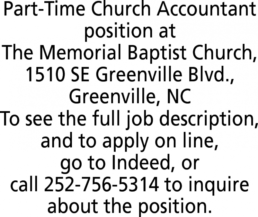 accountant-the-memorial-baptist-church